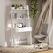 Wall Leaning Ladder Desk with Drawer and Shelves for Small Spaces